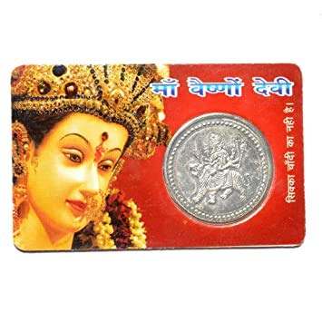 Vaishno devi silver coin ATM Card for Wealth and Money