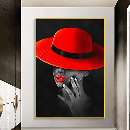 Portrait femme africaine art moderne sur toile de qualité supérieure
