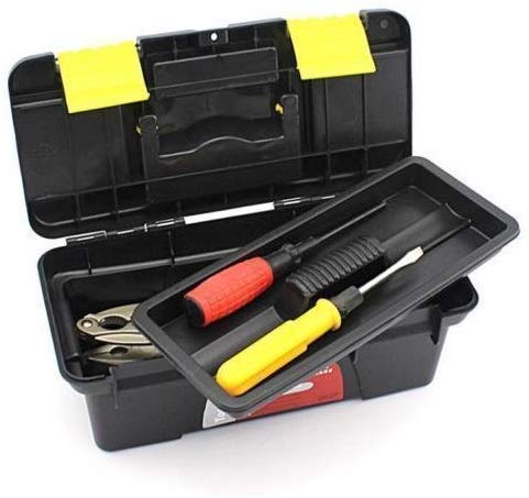 PRAGAT VIEW Compact Plastic Tool Box with Organizer Box for Your Hardware Tools Kits - (Plastic, Black + Yellow) (B08WHSRBK8) Amazon Price History, Amazon Price Tracker