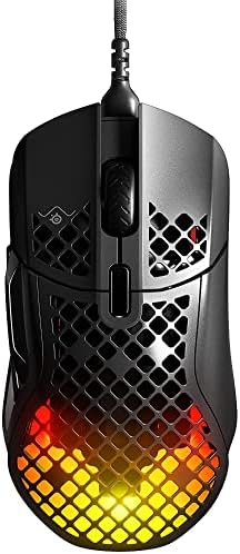 SteelSeries Aerox 5 Gaming Mouse – Ultra Lightweight 66g – 9 Programmable Buttons – IP54 Water Resistant – PC/MAC – FPS, MOBA, Battle Royale, MMO, RPG