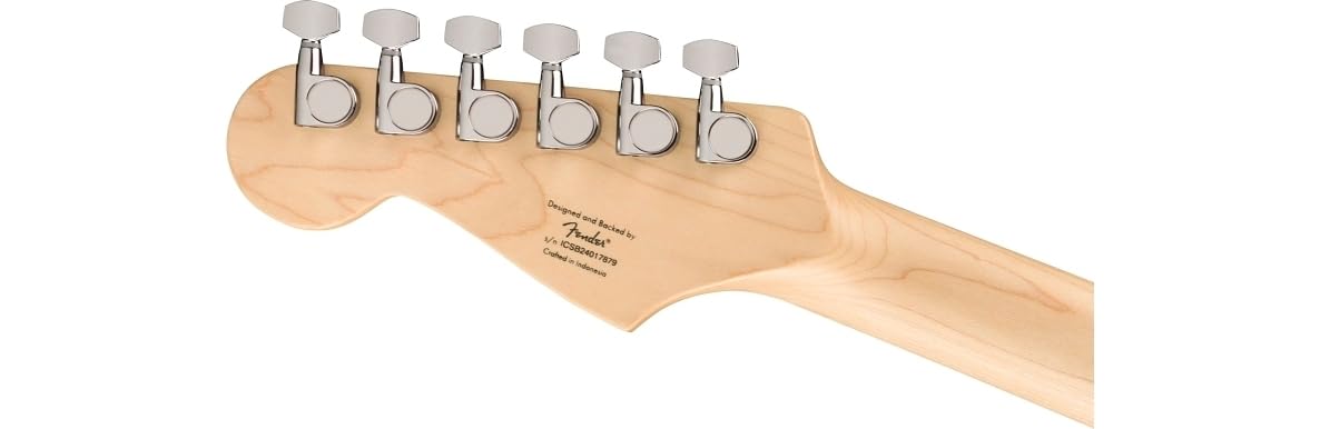 Chitarra elettrica FSR Squier Sonic® Stratocaster® HT, tastiera in acero, battipenna bianco, fusto rosa, Shell Pink