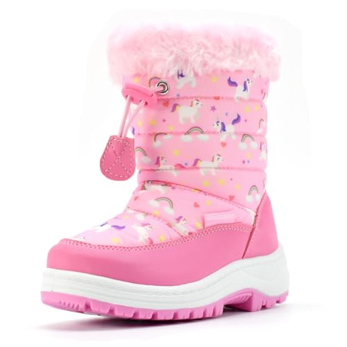 Nova Mountain Boys Girls Little Kids Winter Snow Boots,NF