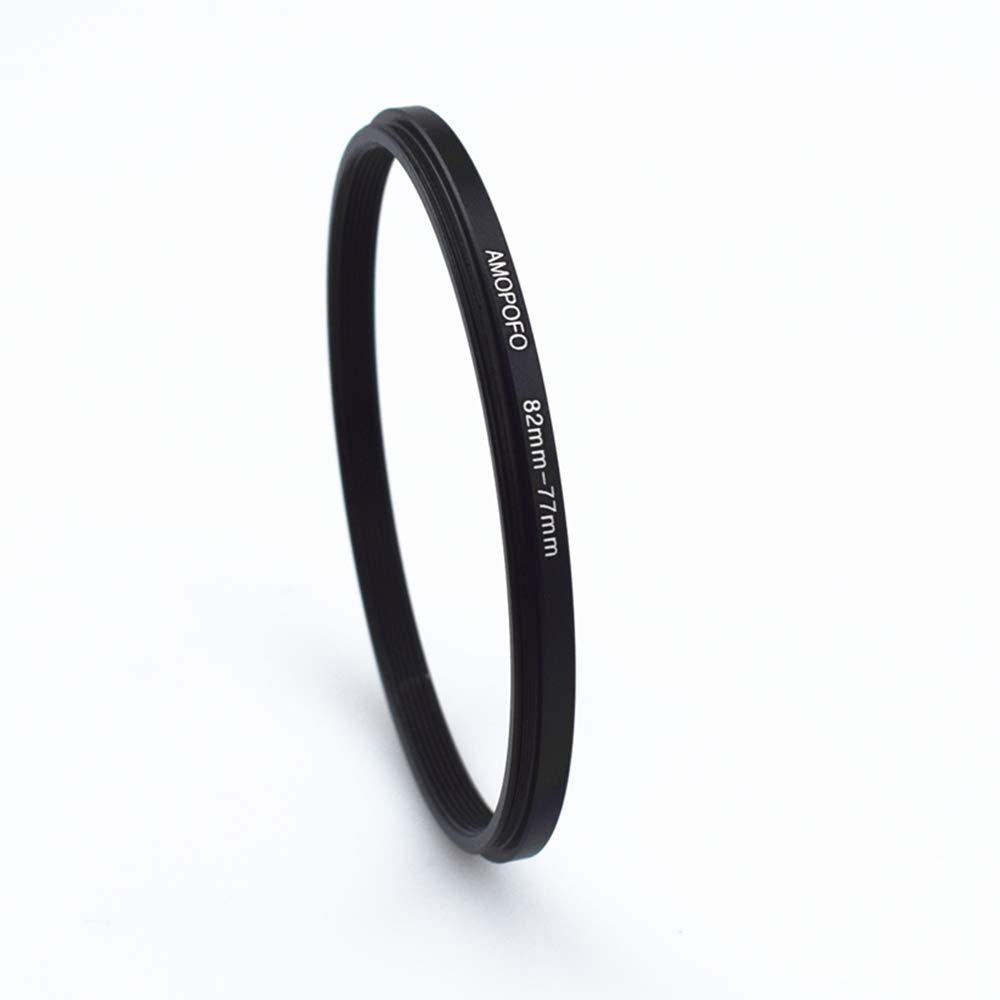 82 to 77mm Camera Filters Ring/82mm to 77mm step down rings Filter Adapter for UV,ND,CPL,Metal step down rings,Compatible with All 82mm Camera Lenses & 77mm Accessories — view 2