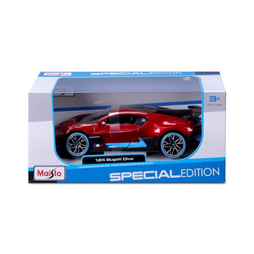 Maisto Bugatti Divo Modelo 1:24 Puertas Móviles Rojo miniatura 5