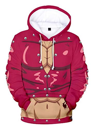 WANHONGYUE Anime The Seven Deadly Sins Nanatsu No Taizai 3D Druck Hoodie Kapuzenpullover Sweater Cosplay Kostüm Langarm Pulli Sweatshirt Mantel 762/20 M WANHONGYUE Anime The Seven Deadly Sins Nanatsu No Taizai 3D Druck Hoodie Kapuzenpullover Sweater Cosplay Kostüm Langarm Pulli Sweatshirt Mantel 762/20 M