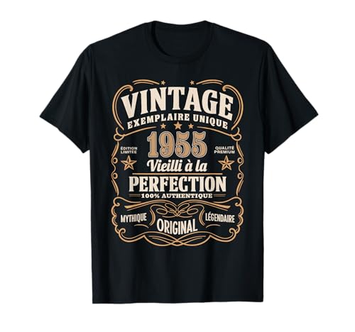 71 Ans Homme 1955 Anniversaire T Shirt 71 Ans Homme 1955 T-Shirt
