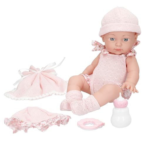 ColorBaby Muñeco bebé, Cuerpo articulado, Mide 30 cm, con Ropa y Accesorios para Jugar, Biberón, Sonajero, Muñecas para niñas, Juguetes niños 2 años, envío Aleatorio (47846)