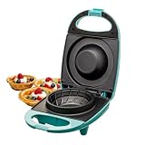 OVENTE Electric Waffle Bowl Maker, 520W Power, Turquoise WMB2405BL
