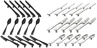 YYDFPIIA 15 Pcs Spoon Fork Kitchen Cabinet Closet Drawer Pull Handles Knobs 3-Inch Center to Center