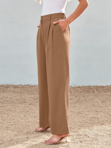 Image of LILLUSORY Womens Wide Leg Dress Work Flowy Pants Business Casual Outfits