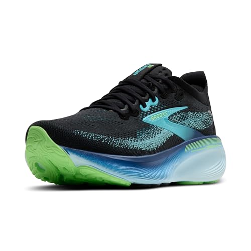 Brooks Men’s Adrenaline GTS 25 Supportive Running & Walking Shoe - Black/Ipanema/Mint - 10.5 Medium
