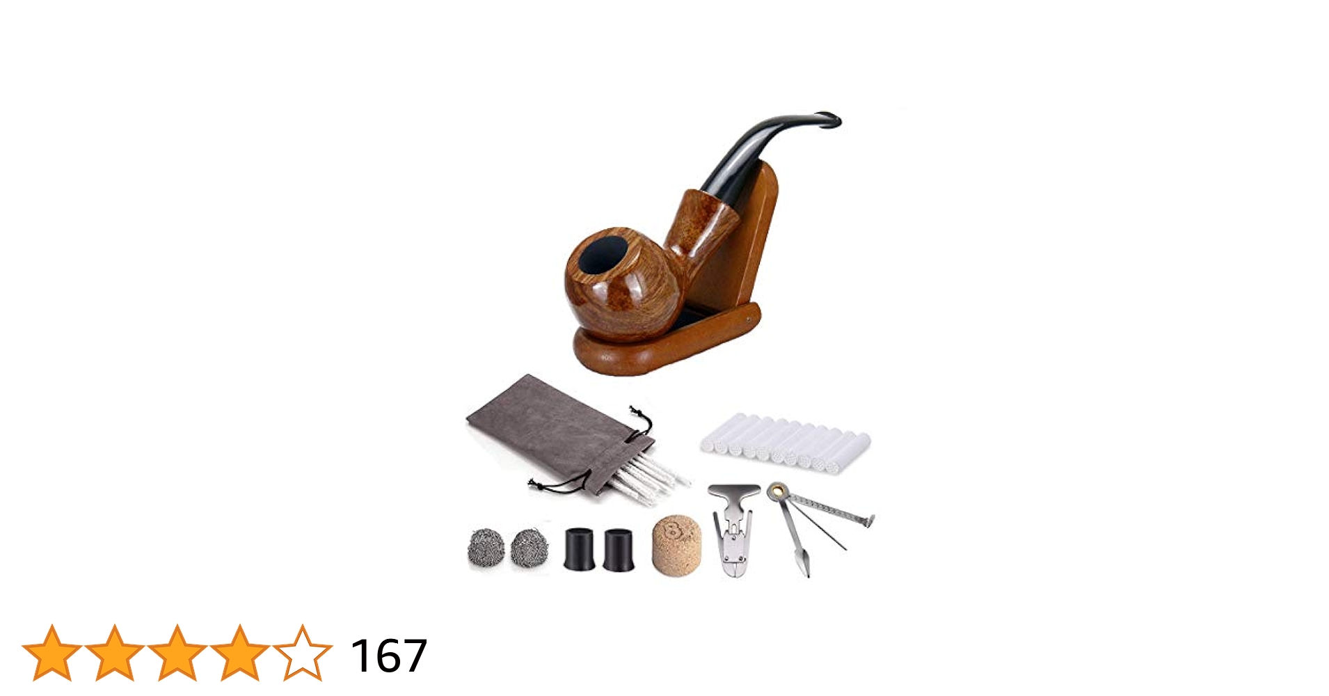 Amazon | Joyoldelf 喫煙パイプ 初心者 木製 シガー スタンド