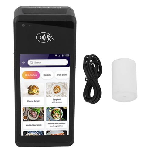 Eujgoov Impresora de Recibos POS Portátil de 5 Pulgadas 4G WiFi Bluetooth Móvil con Escáner de Código de Barras QR 1D 2D NFC para Pequeñas Empresas Minoristas Batería Incorporada