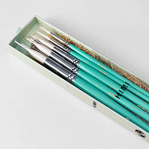 Image of THOOVI - HIMI Little Bird - Brush Set - 5 pcs - Green