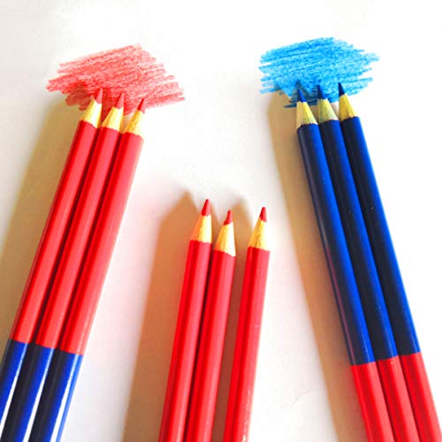 Lápices borrables rojo y azul preafilados pack x24 miniatura 5