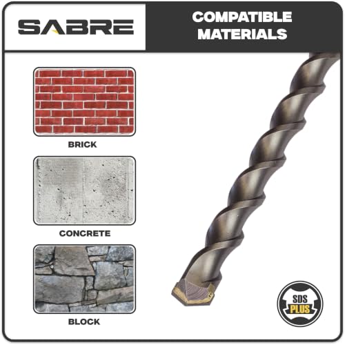 Sabre Tools 10-Pack SDS-Plus 3/16" Drill Bits