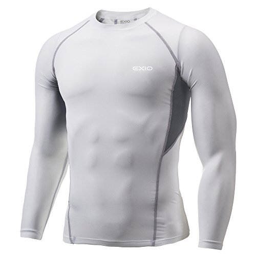 EXIO(エクシオ)高機能 アンダーウェア サイドメッシュ 長袖 R09_XXL_ホワイト