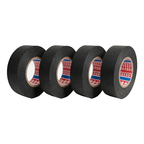 4 Pcs Cloth Tape, High Insulation Electrical Tape, Multi-Use Hemming Tape, Suitable for Automotive Wiring, Home Electrical Repairs Fabric Hemming Projects