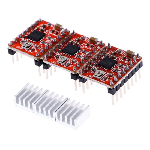 5Pcs A4988 with Heatsink Stepper Motor Driver Module for 3D Printer