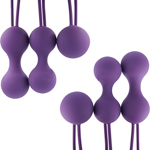 LUOEM Kegel Bolas de aperto vaginal de silicone para controle da bexiga e exercícios do assoalho pél