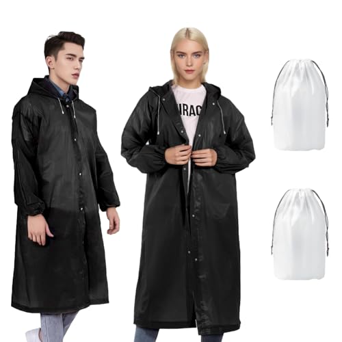 Lot de 2 ponchos de pluie en eva imperméables