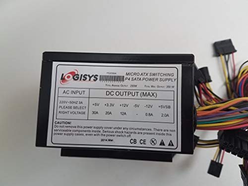 Logisys Micro ATX 350W Power Supply, Model PS350MA. Logisys Micro ATX 350W Power Supply, Model "PS350MA".