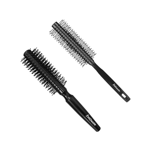 Image of Omidazzle Midazzle Cushioned & Flat Hair Brush For Men & Women - Pack Of 2