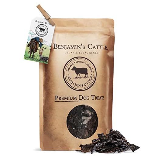 Benjamin's Cattle Single Ingredient - Organic Grass FED & Finished Beef Liver Dog Treats - Hand Made Dog Treats - Healty Dog Chews - Treats for Dogs Made in USA -5oz
