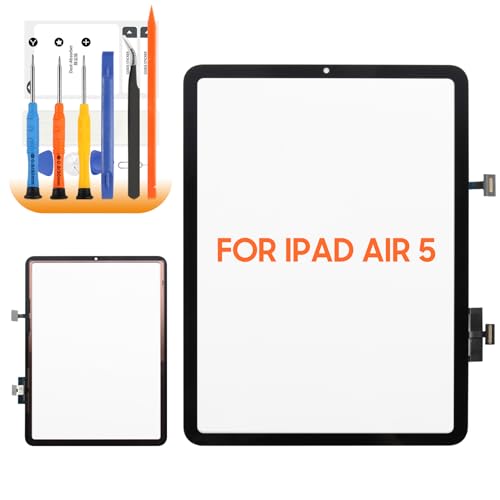 Digitalizer touch screen pour iPad Air 5 génération A2588 vitre tactile noire