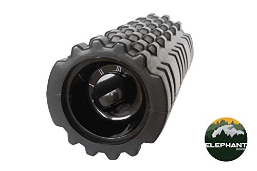 Vibrating Foam Roller | 3 Speed High Intensity Electric Foam Roller | Long Lasting Rechargable Battery | Deep Tissue, Mobility, Injury Prevention, Pain Relief, Massage Therapy