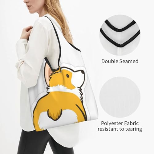 Sac de courses pliable réutilisable grand sac fourre-tout imperméable taille unique - 2