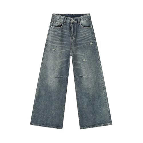 Men's Denim Jeans American Street Style Commuter Relaxed Casual Slim Fit Weekend Pants for Men