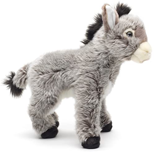 Uni-Toys - Asino grigio, in piedi - 28 cm