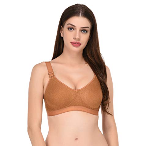 Image of Viral Girl Cotton Hosiery Women's Bra | Non-Padded Wire-Free Design with Adjustable Straps | Full Coverage Comfortable Bra | Soft Stretchable Fabric for All Day Support