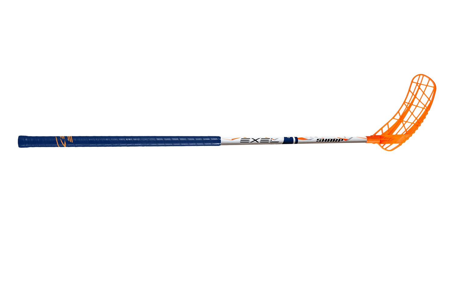 EXEL | Floorball Schläger/Unihockey Stock Sharp, White, High Level Composite/Glassfibre