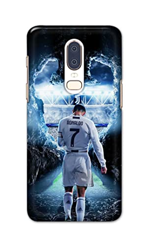 Image of Printed Hard Back Cover Case for OnePlus 6 Back Cover (Footbal Legend) -702