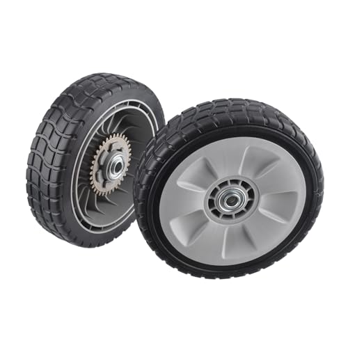 2 pièces Roue Arrière de Tondeuse à Gazon de 8 pouces avec Engrenage pour Honda 42710-VE2-M01ZE 42710-VE2-M02ZE HRR216K6