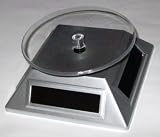 Painful Pleasures Solar Powered Black Small Spinning Display Turntable