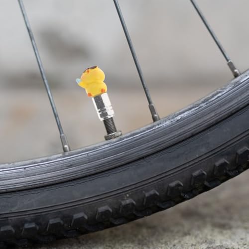 Cubierta de válvula de bicicleta con forma de pato miniatura 6