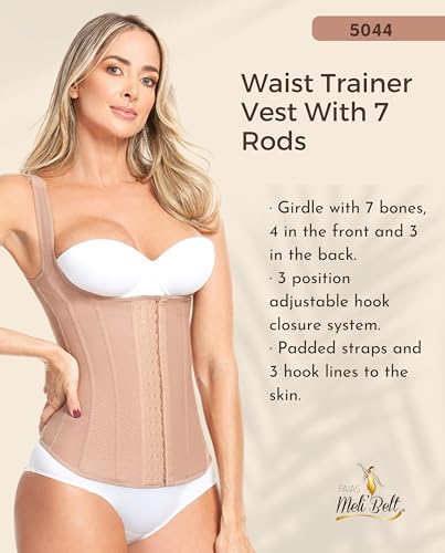 FAJAS MELI'BELT 5044/5043 Vest 7 Bones Faja Chaleco Colombiano High Compression3