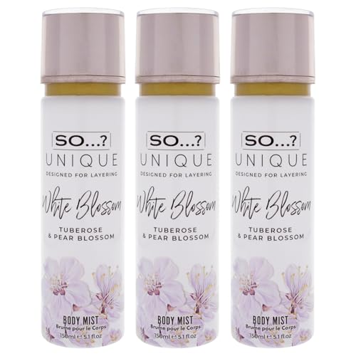 Image of Unique Body Mist - White Blossom by So? for Women - 5.1 oz Body Mist - Pack of 3