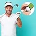 PATIKIL Golf Ball Carry Bag, 2 Pcs Golf Tee Holder Pouch Portable Neoprene Golf Ball Holder with Clip for Men and Women Storage Gifts, Mint Green