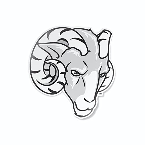 Image of Fordham University Rams Head Grey and White Weatherproof Vinyl Sticker Car Decal from Nudge Printing