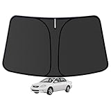 Corolla Customized Windshield Sun Shade for 2009 2010 2011 2012 2013 Corolla L/LE/SE/XLE/Hybrid Front Window Sunshade Visor Protector Foldable Blocks UV Rays Keep Car Cooler Accessories