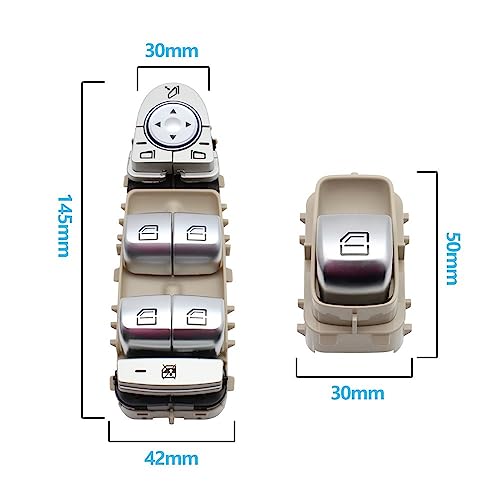 Bouton de commutation lève-vitre Mercedes bloqué ? Remplacez la commande beige