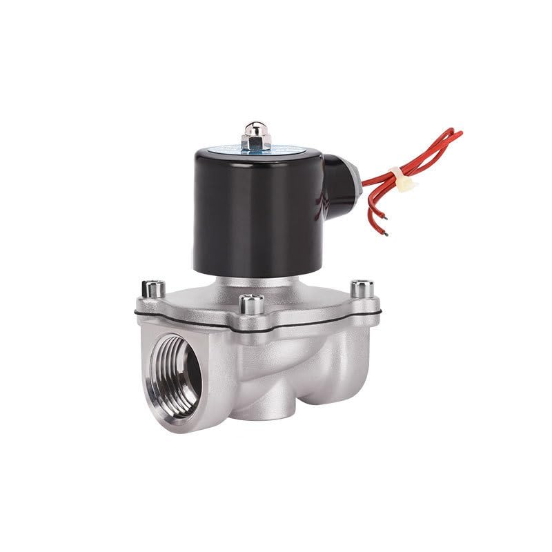 Électrovanne 24V normalement fermée inox 3/4 pouce DN20 vanne solénoïde eau huile air