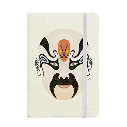 Carnet A5 Opéra de Pékin à couverture rigide en tissu multicolore pour notes
