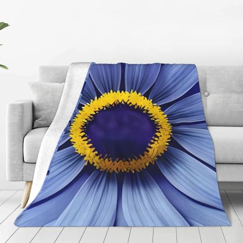 Couverture en flanelle florale 152x127 cm douce et légère pour lit - 2