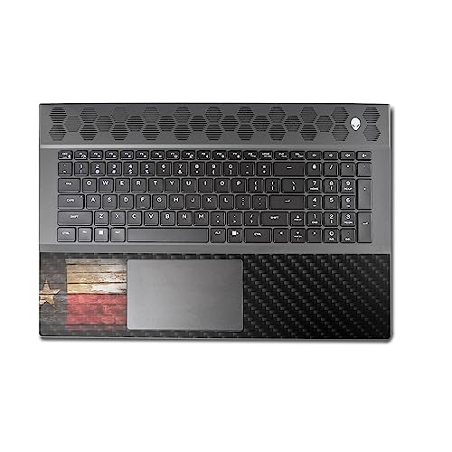 Image of MightySkins Carbon Fiber Skin Compatible With Alienware M18 R1 (2023) Full Wrap Kit - Texas Shiplap | Protective, Durable Textured Carbon Fiber Finish | Easy To Apply & Change Styles | Made in the USA