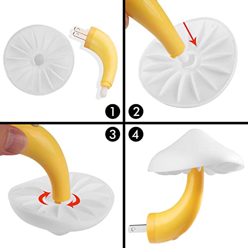 Rienar Mushroom Sensor Led Night Light，Plug In 7 Color Changing Magic Lamp, Mini Dream Bed Cut Colourful Night Lights For Adults Kids #TOP3